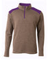A4 Tourney Fleece Quarter Zip (NB4094), Color 'Heather/Purple'