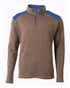 A4 Tourney Fleece Quarter Zip (NB4094), Color 'Heather/Royal'