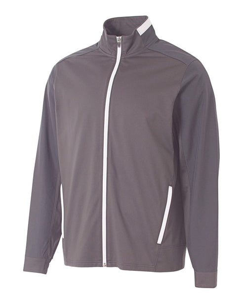 A4 League Youth Full Zip Jacket (NB4261), Color 'Graphite/White'