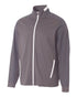 A4 League Youth Full Zip Jacket (NB4261), Color 'Graphite/White'