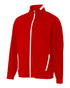 A4 League Youth Full Zip Jacket (NB4261), Color 'Scarlet/White'