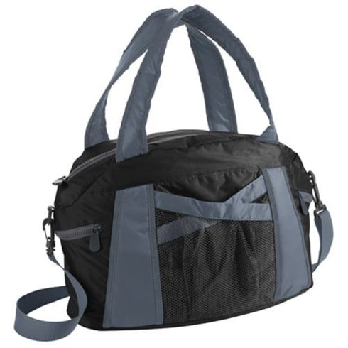 Augusta Sportswear Cruise Duffel (1145-C), Color 'Black/Graphite'