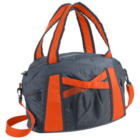 Augusta Sportswear Cruise Duffel (1145-C), Color 'Graphite/Orange'