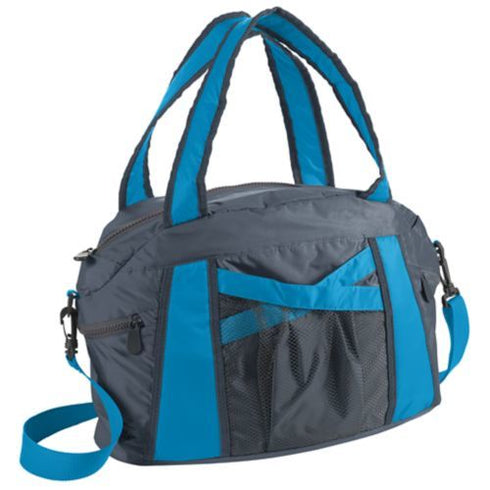 Augusta Sportswear Cruise Duffel (1145-C), Color 'Graphite/Power Blue'