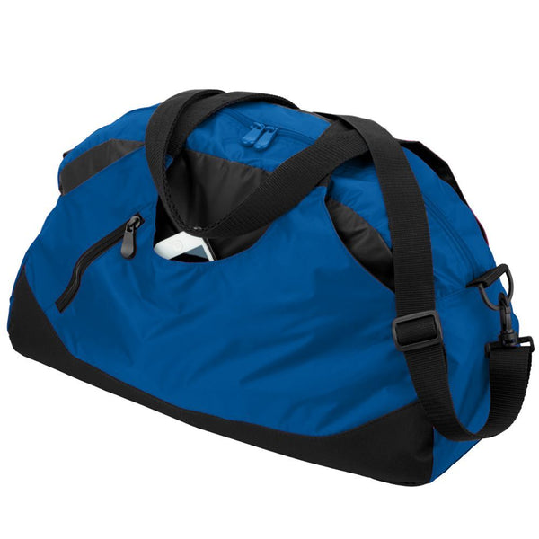 Augusta Sportswear Crescent Duffel (1147-C), Color 'Royal/Black'