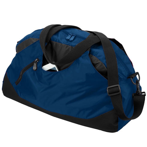 Augusta Sportswear Crescent Duffel (1147-C), Color 'Navy/Black'
