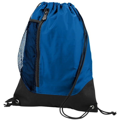 Augusta Sportswear Tres Drawstring Backpack (1149), Color 'Royal/Black'