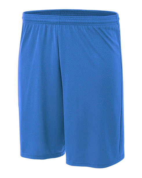 A4 7" Power Mesh Practice Short (N5378), Color 'Royal'