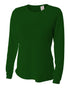 A4 Women's Long Sleeve Performance Crew, Sizes 2XL-4XL (NW3002), Color 'Forest'