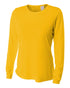 A4 Women's Long Sleeve Performance Crew, Sizes 2XL-4XL (NW3002), Color 'Gold'