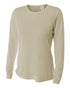 A4 Women's Long Sleeve Performance Crew, Sizes 2XL-4XL (NW3002), Color 'Sand'