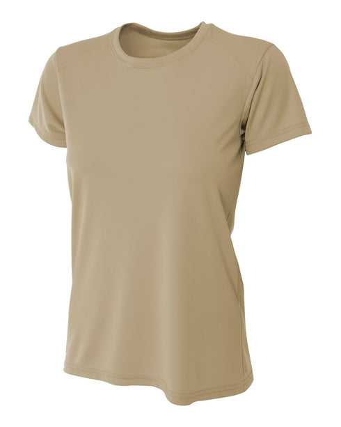 A4 Women's Cooling Performance Crew, Sizes 2XL-4XL (NW3201), Color 'Sand'