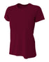 A4 Women's Cooling Performance Crew, Sizes 2XL-4XL (NW3201), Color 'Maroon'