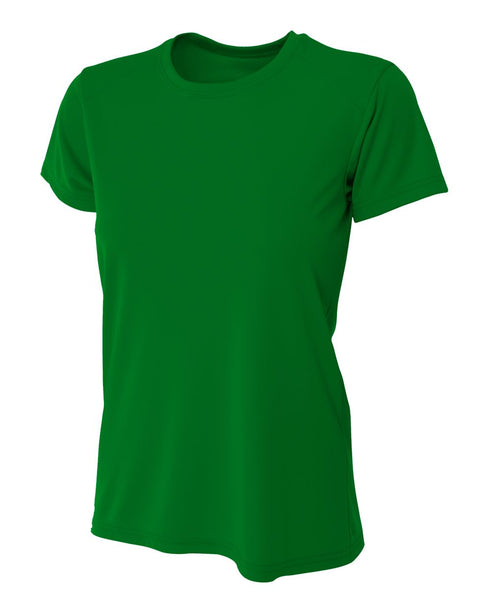A4 Women's Cooling Performance Crew, Sizes 2XL-4XL (NW3201), Color 'Kelly'