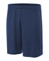 A4 7" Power Mesh Practice Short (N5378), Color 'Navy'
