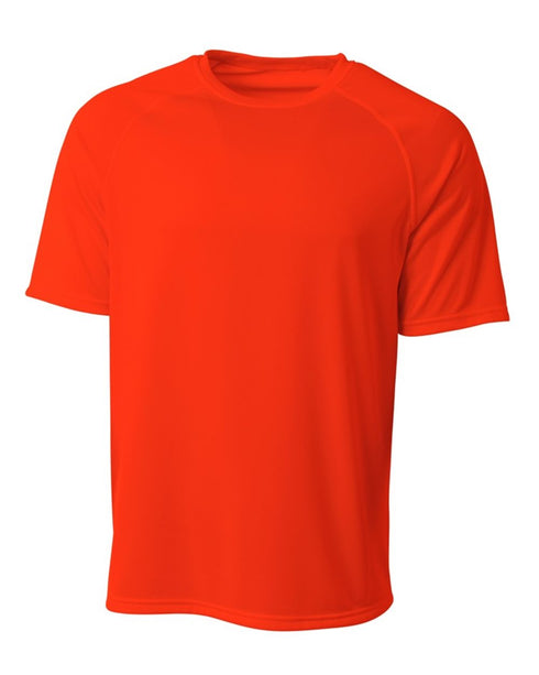 A4 Youth SureColor Short Sleeve Cationic Tee (NB3393), Color 'Athletic Orange'