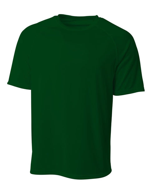 A4 Youth SureColor Short Sleeve Cationic Tee (NB3393), Color 'Forest'