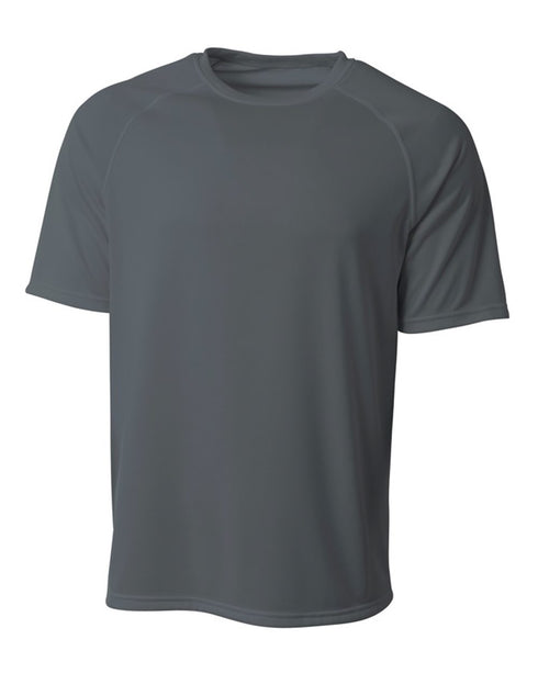 A4 Youth SureColor Short Sleeve Cationic Tee (NB3393), Color 'Graphite'