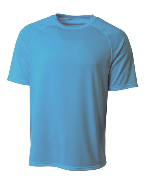 A4 Youth SureColor Short Sleeve Cationic Tee (NB3393), Color 'Light Blue'