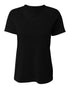A4 Women's SureColor Short Sleeve Cationic Tee (NW3393), Color 'Black'