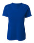 A4 Women's SureColor Short Sleeve Cationic Tee (NW3393), Color 'Royal'