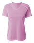 A4 Women's SureColor Short Sleeve Cationic Tee (NW3393), Color 'Pink'