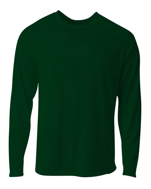 A4 SureColor Long Sleeve Cationic Tee (N3396), Color 'Forest'
