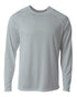 A4 SureColor Long Sleeve Cationic Tee (N3396), Color 'Silver'