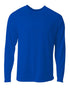 A4 Youth SureColor Long Sleeve Cationic Tee (NB3396), Color 'Royal'