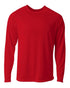 A4 Youth SureColor Long Sleeve Cationic Tee (NB3396), Color 'Scarlet'