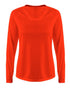 A4 Women's SureColor Long Sleeve Cationic Tee (NW3396), Color 'Athletic Orange'