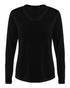 A4 Women's SureColor Long Sleeve Cationic Tee (NW3396), Color 'Black'