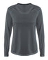 A4 Women's SureColor Long Sleeve Cationic Tee (NW3396), Color 'Graphite'