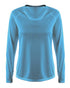 A4 Women's SureColor Long Sleeve Cationic Tee (NW3396), Color 'Light Blue'