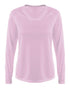 A4 Women's SureColor Long Sleeve Cationic Tee (NW3396), Color 'Pink'