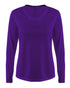 A4 Women's SureColor Long Sleeve Cationic Tee (NW3396), Color 'Purple'