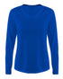 A4 Women's SureColor Long Sleeve Cationic Tee (NW3396), Color 'Royal'