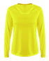 A4 Women's SureColor Long Sleeve Cationic Tee (NW3396), Color 'Safety Yellow'