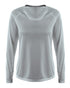 A4 Women's SureColor Long Sleeve Cationic Tee (NW3396), Color 'Silver'
