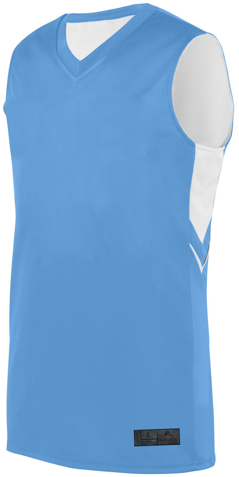 Augusta Sportswear Alley-Oop Reversible Jersey (1166), Color 'Columbia Blue/White'