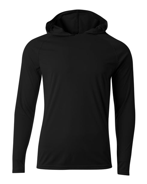 A4 Cooling Performance Long Sleeve Hoodie (N3409), Color 'Black'