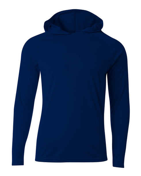 A4 Cooling Performance Long Sleeve Hoodie (N3409), Color 'Navy'