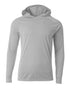A4 Cooling Performance Long Sleeve Hoodie (N3409), Color 'Silver'