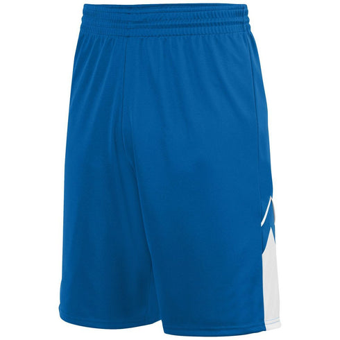 Augusta Sportswear Youth Alley-Oop Reversible Shorts (1169), Color 'Royal/White'