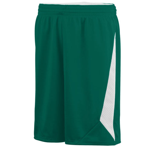 Augusta Sportswear Youth Slam Dunk Shorts (1176-C), Color 'Dark Green/White'