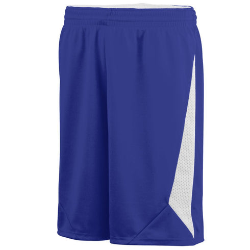 Augusta Sportswear Youth Slam Dunk Shorts (1176-C), Color 'Purple/White'