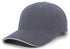 Pacific Headwear Brushed Twill Cap With Sandwich Bill (121C), Color 'GraphiteWhite'