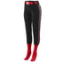 Augusta Sportswear Ladies Low Rise Collegiate Pant (1248-C), Color 'BlackRed/White'