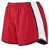 Augusta Sportswear Ladies Pulse Shorts (1265), Color 'Red/White/Black'