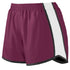 Augusta Sportswear Ladies Pulse Shorts (1265), Color 'Maroon/White/Black'